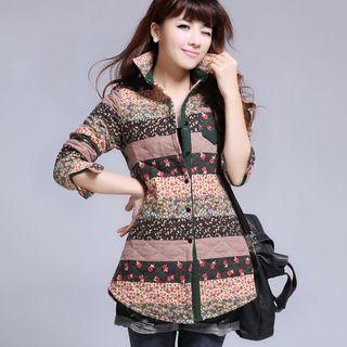 Long-sleeve Panel Padded Shirt
