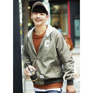 Buttoned Hoodie Jacket