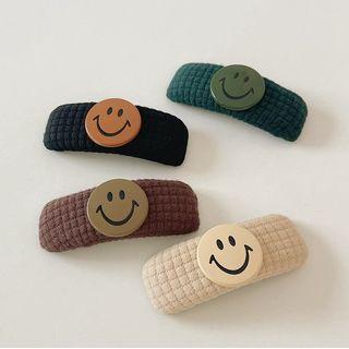 Smiley Fabric Hair Clip