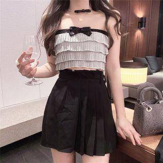 Tube Top / Plain Cardigan