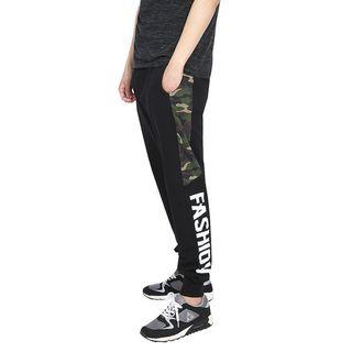 Big Size - Camouflage-panel Printed Jogger Pants