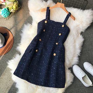 Tweed Spaghetti Strap Dress