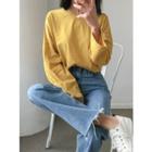 Round-neck Colored Oversized T-shirt