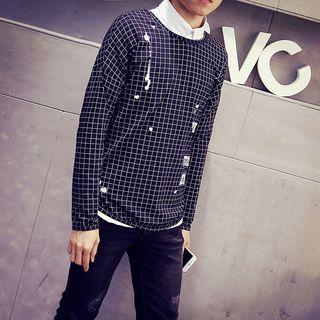 Check Letter Pullover