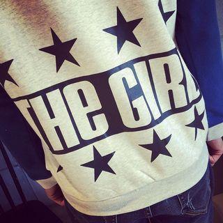 Letter Raglan Sweatshirt