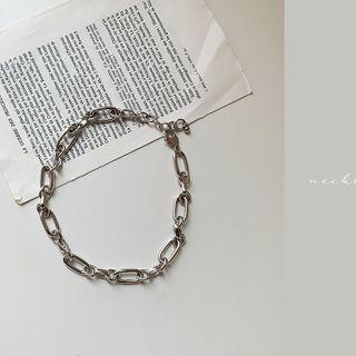 Bold Chain Necklace Silver - One Size