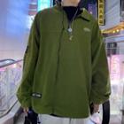 Half-zip Polo-neck Logo Sweatshirt