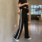 Striped Detail Straight Fit Pants