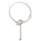 Faux Pearl Y Necklace 3990 - Gold - One Size