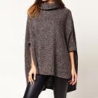 High Neck Poncho