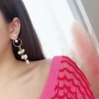 Faux Pearl Flower Fringed Earring As Shown In Figure - One Size