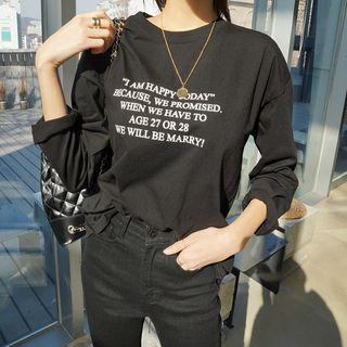 Letter-printed Cotton T-shirt