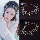 Retro Faux Crystal Layered Headpiece Q08 - As Shown In Figure - One Size
