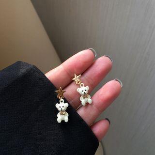 Alloy Star & Bear Dangle Earring
