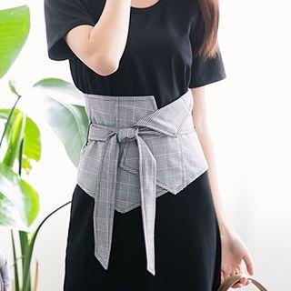 Asymmetric Pleated Belt