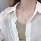 Alloy Lettering Pendant Necklace 1 Pc - Necklace - One Size