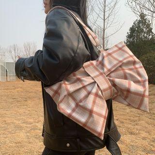 Ribbon Nylon Tote Bag