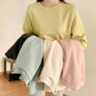 Seam-trim Pastel Sweatshirt