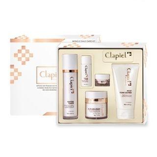 Clapiel - Miracle Daily Care Kit: Moist Foam Cleanser 150ml + Peptide Toner 130ml + All-in-one Cream 50g