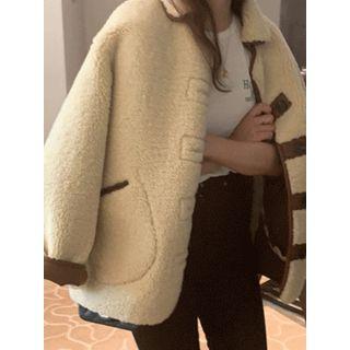 Pocket-detail Faux-fur Jacket One Size