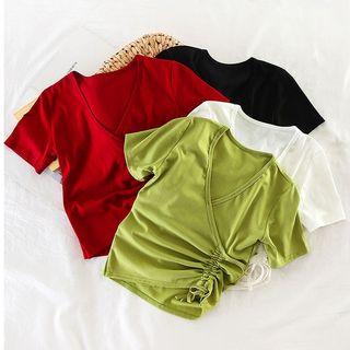 Plain Drawstring T-shirt