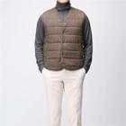 Wool Blend Herringbone Padded Vest