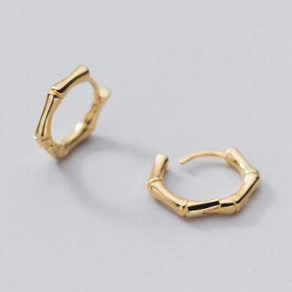 Bamboo Sterling Silver Earring