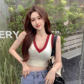 Crop Tank Top White - One Size