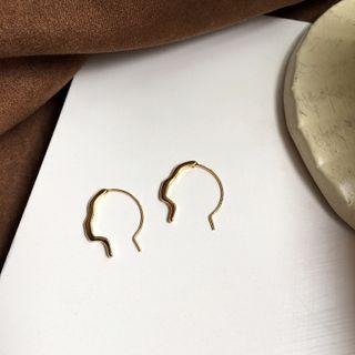 Alloy Face Silhouette Earring 1 Pair - Earring - One Size