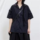 Pocket-front Dip-back Oversize Shirt