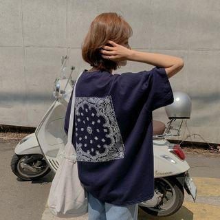 Paisley Printed Oversized T-shirt