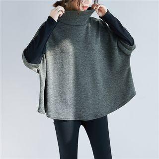 Mock Two-piece Mock Turtleneck Sweater