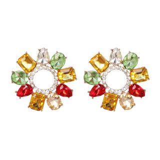 Glass Hoop Earring
