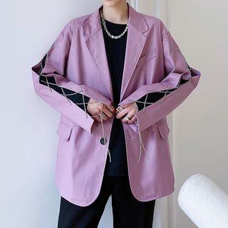 Lace-up Loose-fit Blazer