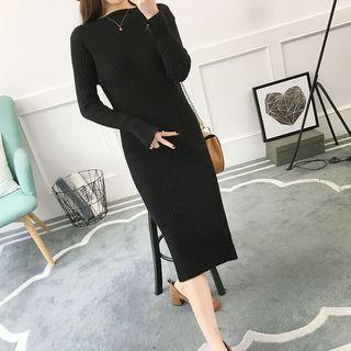 Midi Ribbed Knit Dress