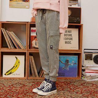 Cargo-pocket Plaid Jogger Pants