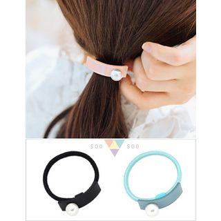 Faux-pearl Colored Hair Tie
