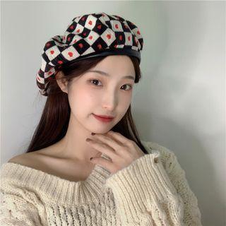 Heart Plaid Beret