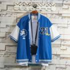 Short-sleeve Angel Print Jacket