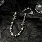Bead Stainless Steel Necklace 1 Pc - Silver - One Size