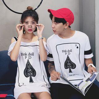Couple Matching Short-sleeve T-shirt/ T-shirt Dress