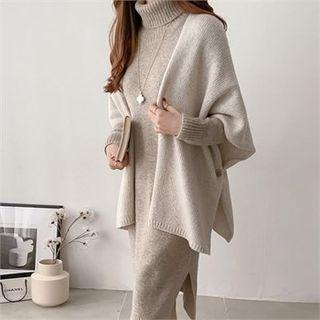 Button-side Shawl Cardigan