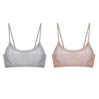 Knitted Cropped Cami Top