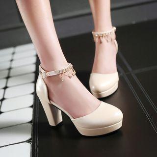 Strapped High Heel Pumps