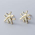 925 Sterling Silver Flower Earring 1 Pair - S925 Silver - One Size