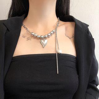 Heart Pendant Alloy Necklace (various Designs)