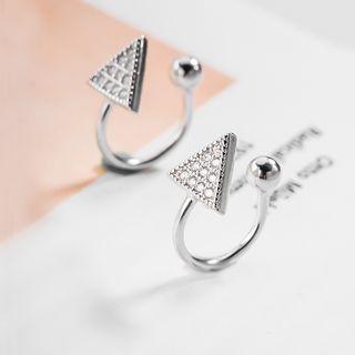 Rhinestone Triangle Ear Cuff