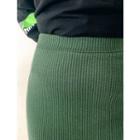Plus Size Ribbed H-line Long Skirt