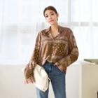 Patterned Shirt Brown - One Size