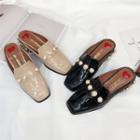 Faux Pearl Slide Loafers
